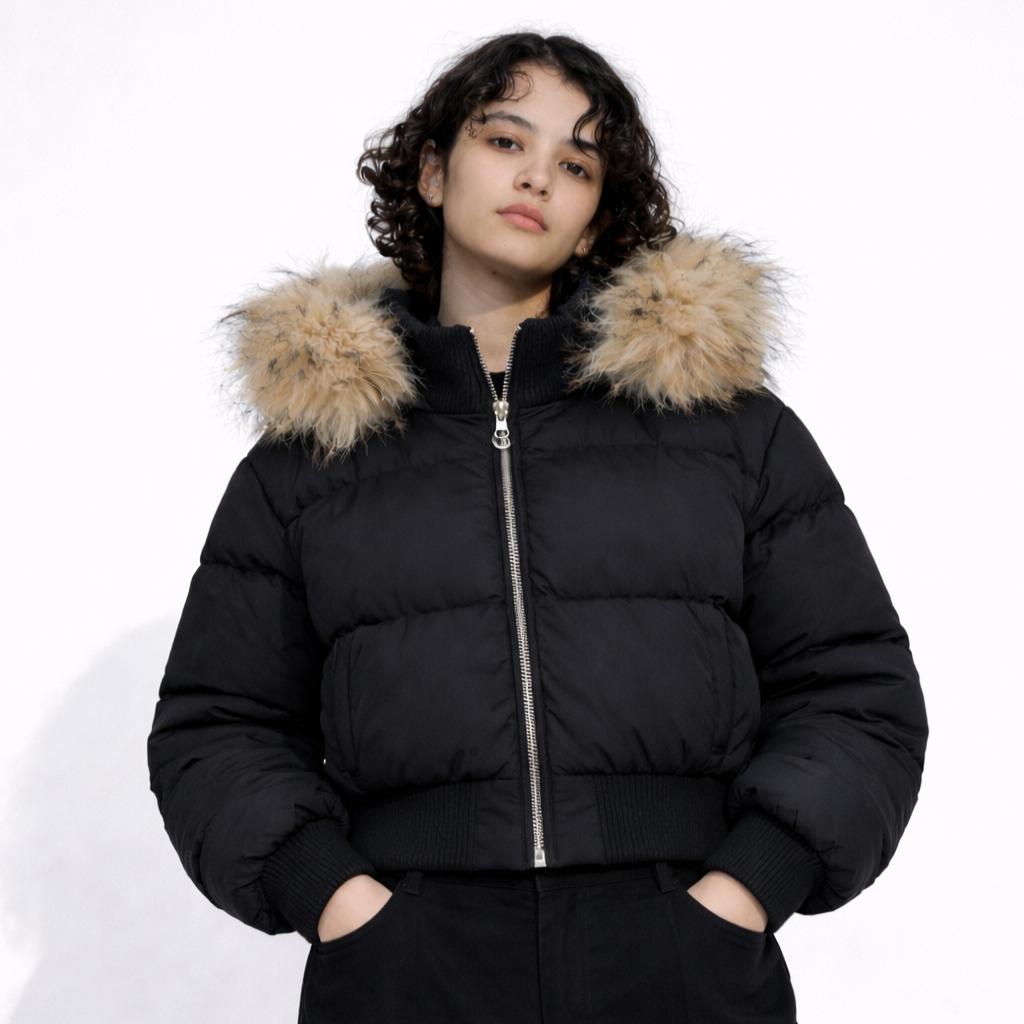 Cropped Puffer Jacket